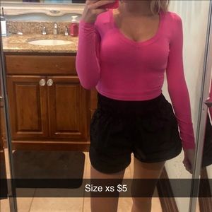 Hot pink crop top